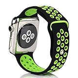BillionPair Silicone Bands for Apple Watch, Replacement Smart Watch Accessories Bracelet, iWatch Strap, Sport Style Wristband, 38mm / 42mm, for Both Series 1 and Series 2