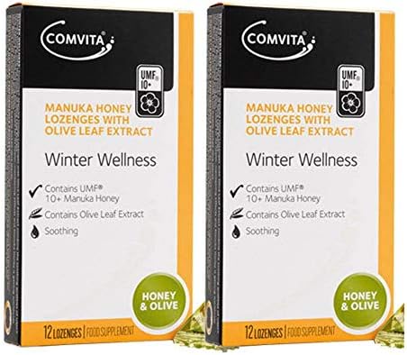 Manuka Honey Lozenges with Olive Leaf Extract 54g x 2