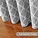 Flamingo P Modern Moroccan Geometric Decor Curtains Print Thermal Insulated Blackout Curtains for Living Room 52W x 84L Inch Gray 1 Pair