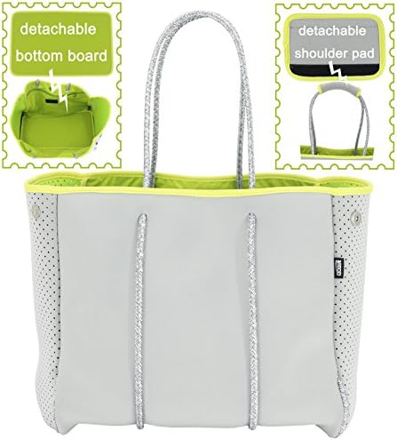 QOGiR Neoprene Multipurpose Beach Bag Tote with Inner Zipper Pocket 3 QOGiR Neoprene Multipurpose Beach Bag Tote with Inner Zipper Pocket