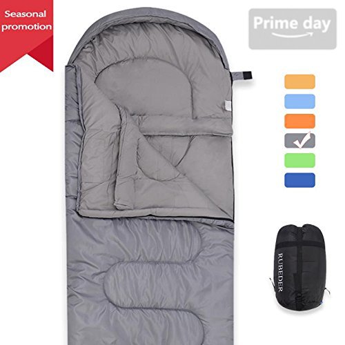 rubeder Sleepingバッグ &ndash; 軽量ポータブル、防水性、快適with圧縮袋 &ndash; Great for 3シーズン旅行、キャンプ、ハイキングSleepingバッグ　B077P3JVF5　Winter|Left Zip/Dark Gray　Left Zip/Dark Gray　Winter