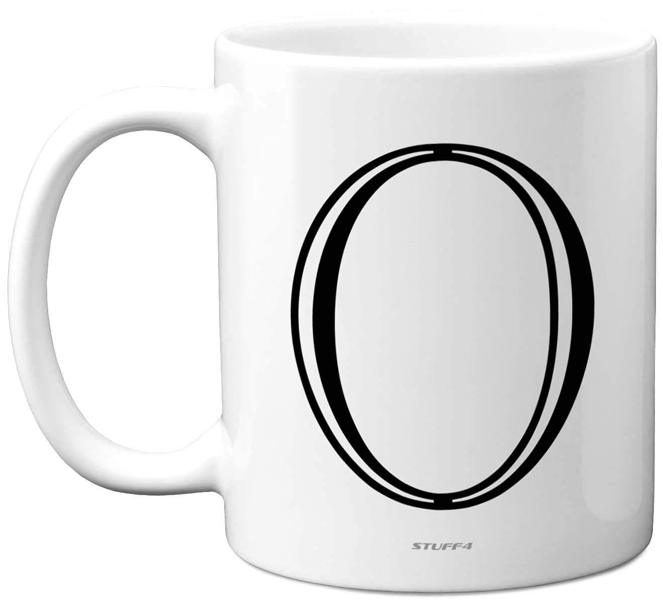 Stuff4 Personalised Alphabet Initial Mug - Letter O Mug, Gifts for Him Her, Fathers Day, Mothers Day, Birthday Gift, 11oz Ceramic Dishwasher Safe Anniversary, Valentines, Christmas, Retirement
