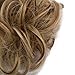 Messy Hair Bun Extensions Synthetic Updo Chignons Donut Elastic Bride Bun Ponytail Scrunchy Hairpiece Wig Accessory for Women 35g Ginger Brown Mix Golden Blonde-Medium
