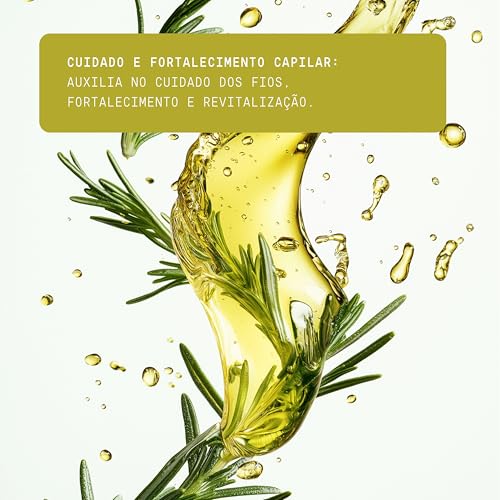 Oleo de Alecrim Capilar – Auxilia no Fortalecimento dos Fios, Crescimento Capilar e Vitalidade – Oleo de Alecrim 100% Puro, Vegetal e Natural. Com Tampa Gotejadora - 140ml Beauts