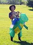 Inflatable Dinosaur Riding T-REX Costume Halloween Costume for Child Inflatable Dinosaur Cosplay (Child)