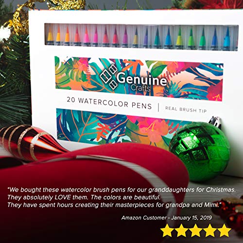 3 Watercolor+Brush+Pens+Genuine+Crafts