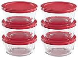 World Kitchen Pyrex 12-Piece, 2-Cup Food Plus Storage Set