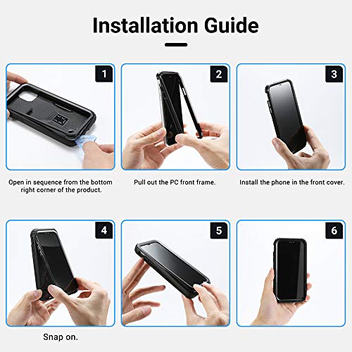 ANEMAT Compatible with iPhone 11 Case Card Holder Wallet, [Mirror