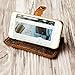 EXTRA STUDIO Genuine Italian Leather Case for iPhone 8 / iPhone 7（4.7 inch） Wallet Case Handmade Luxury Retro Classic Cover Slim Wristlet Tooled Flower Brown