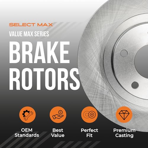 MAX Advanced Brakes - Brake Kit For 2013-2015 Honda Civic (EX, EX-L, Touring)| Carbon Ceramic Brake and Rotor Kit Front and Rear| OE Replacement Brake Rotors