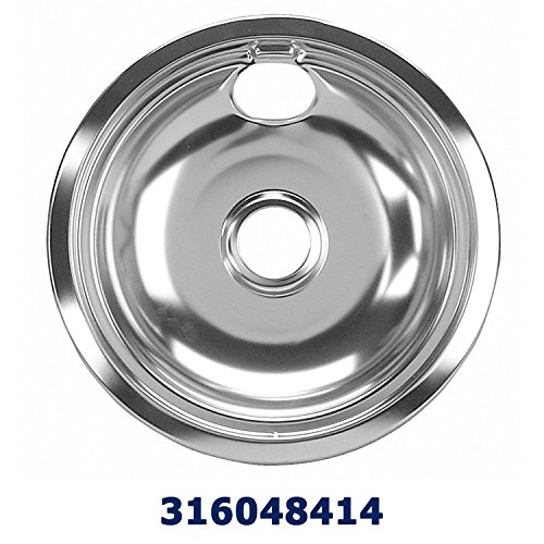 Edgewater Parts (2) 316048414 6" Drip Pan + (2) 316048413 8" Drip Pan Set Compatible with Frigidaire, Kenmore, Tappan, Crosley, Westinghouse, Gibson, Kelvinator, and Uni Cooktops and Ranges - Thumbnail 2