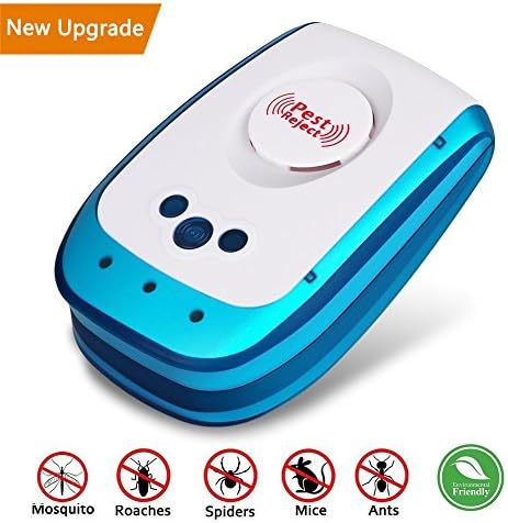 Ultrasonic Pest Control Repeller Home Garden Pest Reject Repellent Electronic Plug In Lizard Repellent for Mice, Ants, Cockroaches, Rodents, Rats, Bug, Spider, Flies, Non-toxic and Eco-friendly for Indoors Outdoors