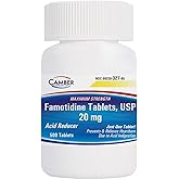 Camber Famotidine Tablets 20 mg Maximum Strength Acid Reducer 500 Count