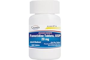 CAMBER PHARMACEUTICALS, INC Camber Famotidine Tablets 20 mg Maximum Strength Acid Reducer 500ct Family Pack
