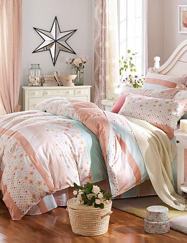 WYJ Jade Green - 100% Cotton Bedding set of 4 pcs Bedding set Duvet