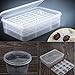 DYNWAVE 5 Pieces Reptile Egg Incubator Tray, Reptile Breeding Box 8 Egg Holes for Gecko Lizard Eggs Lattice Design