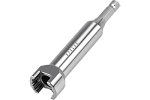 KPALAG Stainless Steel 3/4" Strut Channel Adapter Nuts & Bolts Drill Bit Socket Wrench Tool for 19mm Bolt Head Compatible with 1-5/8" 2-7/16" 3-1/4"Channels and Struts