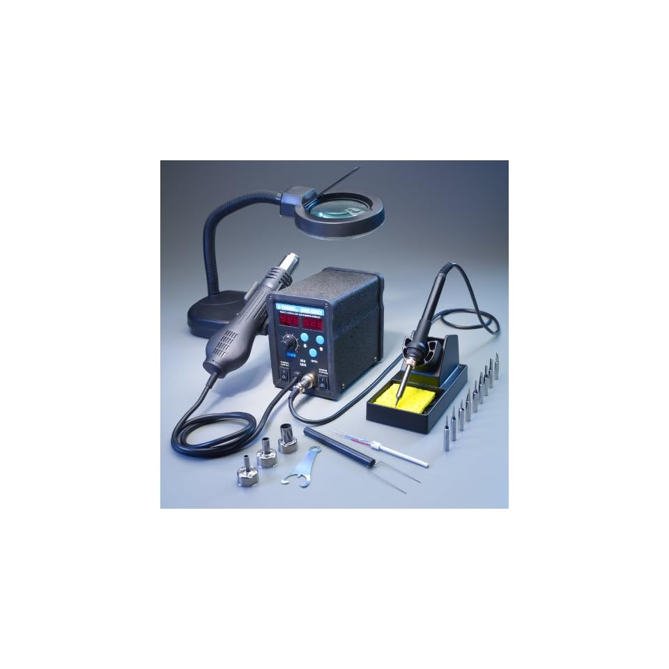 X TRONIC 6040 SMD ESD SAFE 2 in 1 Digital Hot Air Rework Soldering