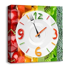 Abstract Cute Clock Painting Artwork for Home Framed