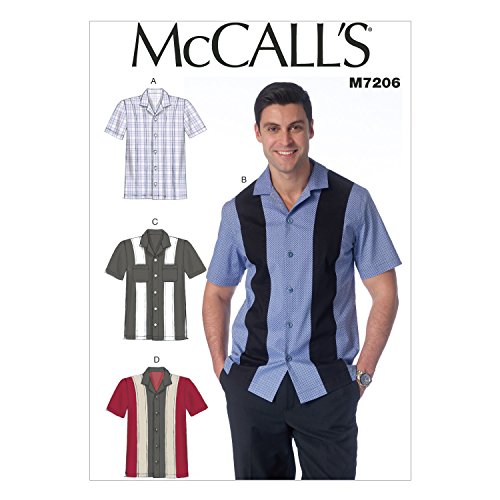 McCall's Patterns M7206 Men's Shirts Sewing Template, MZZ (42-44-46-48) - Thumbnail 7