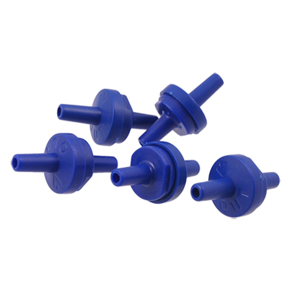 sourcing map Plastic Aquarium Non-Return Air Pump Check Valve, 5 Pieces