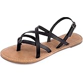 Women's Gladiator Flat Sandals Fisherman Strappy Sandals Ankle Strap Sandals