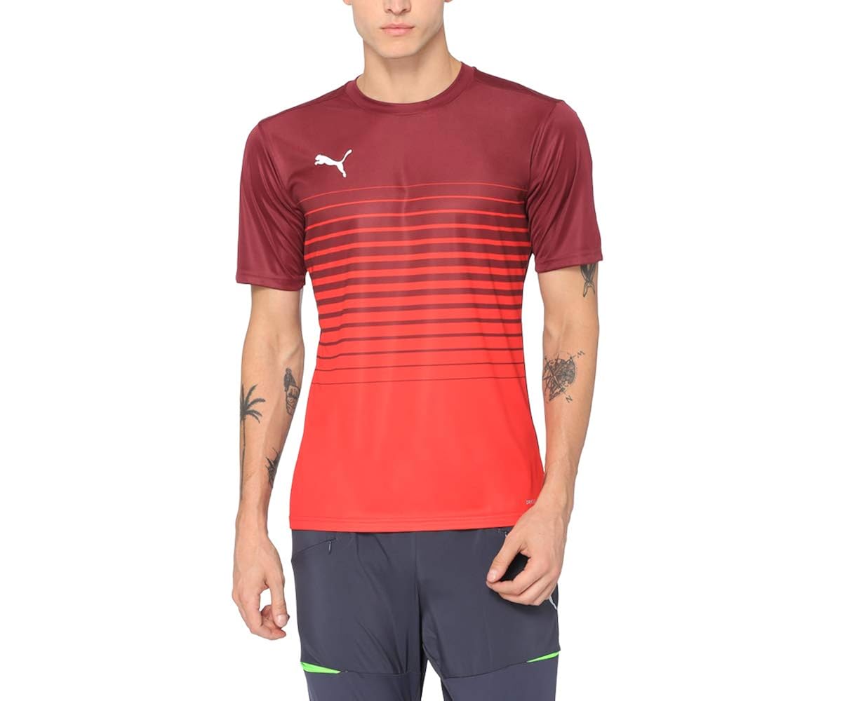 burgundy puma shirt