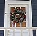 The Wreath Depot Somerset Winter Red Berry Wreath 24 Inch, Full Artificial Winter Wreath Design, Beautiful White Gift Box