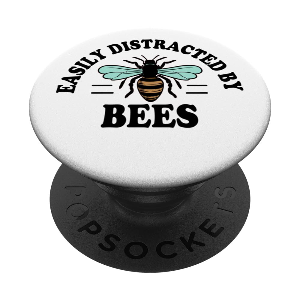 Easily Distracted by Bees PopSockets Swappable PopGrip