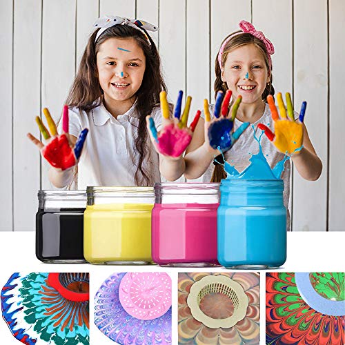 Plastic Pouring Strainers,Flower Acrylic Paint Strainers,Silicone Kitchen Sink Drain Basket for Painting Pouring Supplies and Creating Unique Patterns and Designs - Thumbnail 2