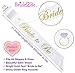 BACHELORETTE PARTY DECORATIONS KIT | Bride To Be Bridal Wedding Shower Set | Sash Veil/Comb Banner Bride Tribe Tattoos Photo Booth Props Balloons | Wedding Engagement Party Supplies Accessories