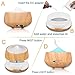 250ml Ultrasonic Cool Mist Humidifier Portable Mini Wood grain Aromatherapy Essential Oil Diffuser with 7 Color Changing LED Lights