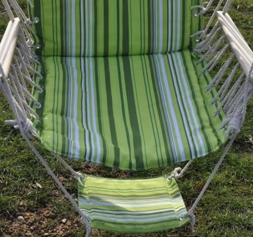 Green Outdoor Leisure Swing Hanging Chair Hammock Garden Patio Yard 260Lbs Max