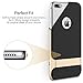 iPhone 7 Plus Case, ROCK [Royce Stand] - Black & Champagne Gold [Ultra Thin][Kickstand][Metal Texture Side Buttons][Dual Layered][Slim Fit][Hard PC + Soft TPU] For Apple iPhone 7 Plus (2016)
