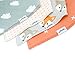 Baby Bandana Drool Bibs with Snaps for Girls, 4-Pack Organic Bib Set, Super Absorbent, Soft, & Stylish Baby Shower & Registry Gift by Matimati 