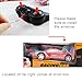 Haktoys Remote Control Sports Car: Radio Control Racing Toy Vehicle with LED Flashing Lights - Great Gift for Kids, Boys and Girls (Red)