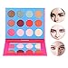MISKOS 12 Colors Bright Pink Natural Eyeshadow Palette 4 Matte 8 Shimmer Summer Glitter Highly Pigmented Eye Shadow Pallets Cruely Free Pink Girls Waterproof Eye Makeup Kits