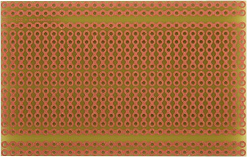 SB400 Solderable PC BreadBoard Two-Pack, 1 Sided PCB, Matches 400 tie-Point breadboards with Power Rails, 1.90 x 3.00 in (48.3 x 76.2 mm)