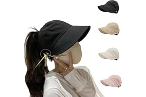 WARSPOT Outdoor Uv Protection Hollow Top Sun Hat,Summer Wide Brim Sun Protection Hat,Women's Outdoor Adjustable Sun Hats