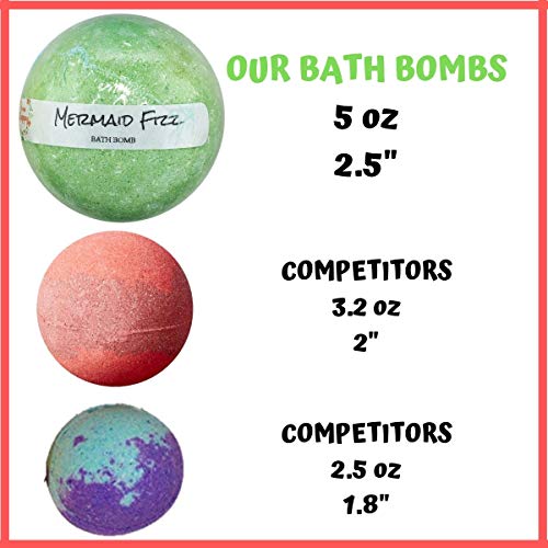 Kids Bath Bombs with Surprise Inside: Farm Animal Toys Inside, Great Bath Bombs Gift Set for Boys and Girls, Safe Ingredients that Don't Stain the Tub. Learning Toys for 3 4 5 6 7 8 year old Kids