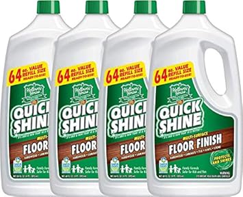 Quick Shine Multi Surface Floor Finish And Polish 64 Ounce 4 Pack