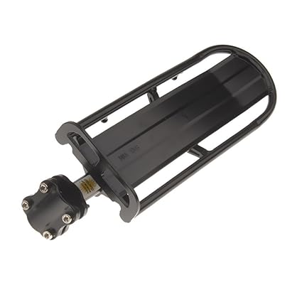 Electomania Adjustable Bicycle Rear Carrier Cargo Racks Seat Shelf Mountain Cycling Bike Road Bicycle Black Bicycle Rack 1 piece (Black)