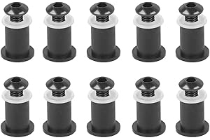 Worldmotop M5 15MM Windshield Screws Fairing Bolts Kit Screws for Motorcycle Windscreen Bolts Fairing Fasteners Windshield(bl