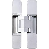 Sugatsune HES3D-E190 3-Way Adjustable Invisible Concelaed Hinge - Dull Chrome