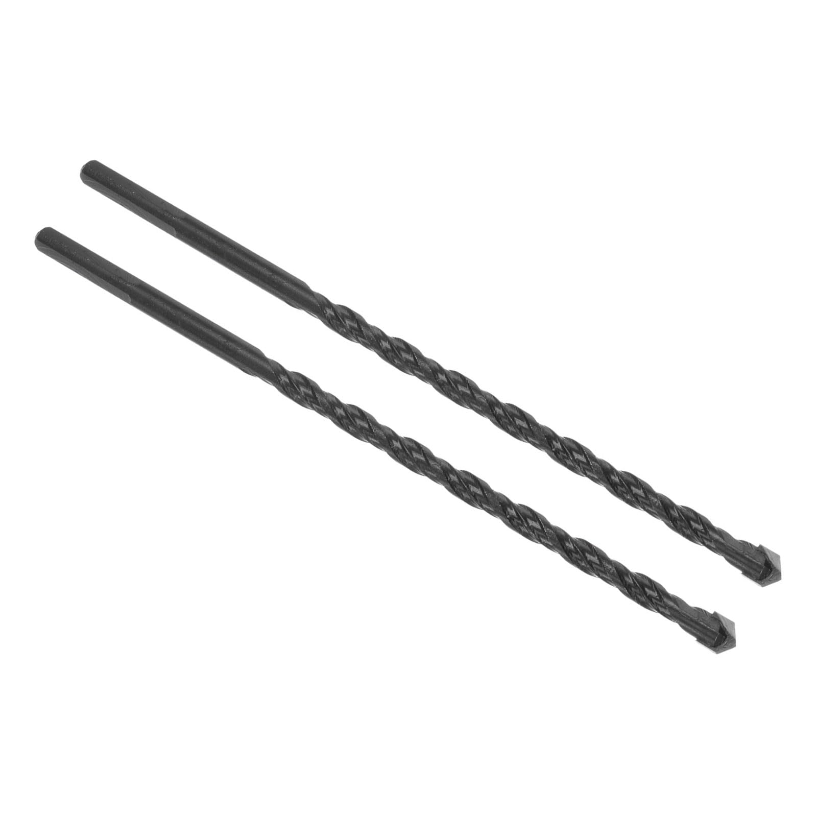CoCud Masonry Drill Bits, 6mm Cutting Diameter, Fast Spiral Rotary Carbide Tips Assorted - (Applications: for Brick Tile Concrete Block), 2-Pieces