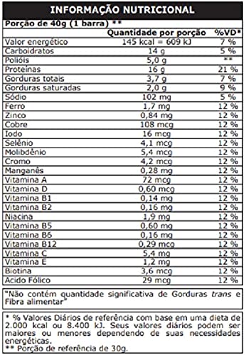 Whey Bar Low Carb (960g) Caixa 24 Unidades - Sabor Morango, Probiótica