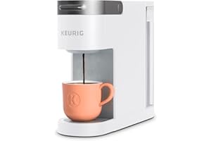 Keurig K-Slim Single Serve K-Cup Pod Coffee Maker, Featuring Simple Push Button Controls And MultiStream Technology, White