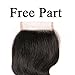 Mureen Brazilian Hair 3 Bundles with Closure Body Wave 4×4 Virgin Hair Lace Closure with Bundles Unprocessed Human Hair Extensions Weave Weft With Closure Natural Color (20 22 24 +18, Free Part)