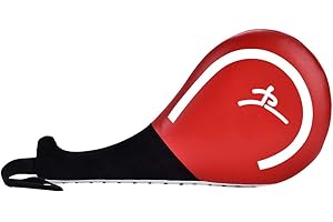 1 Pc Target Pad High Low Kick Punching Training Target oft PU Sponge Kick Punching Paddle for Boxing Taekwondo Karate(Red)