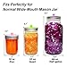 6-Pack Waterless Airlock Fermentation Lids for Wide Mouth Mason Jars, Mold Free, Food-Grade Silicone Easy Fermenting Lids for Sauerkraut, Kimchi, Pickles or Any Fermented Probiotic Food (3 Colors)